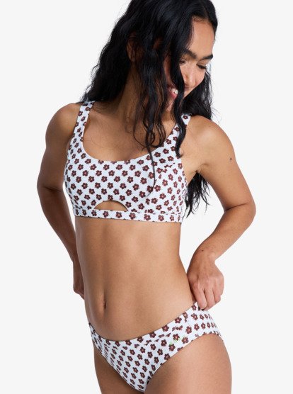 roxy, Roxy Pro  - Haut de maillot de bain Brassière Femme, CLOUD DANCER POLKABISCUS GOOD (wbp1) Roxy Pro - Bralette Bikini Top for Women  ERJX305482
