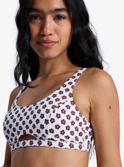 roxy, Roxy Pro  - Haut de maillot de bain Brassière Femme, CLOUD DANCER POLKABISCUS GOOD (wbp1) Roxy Pro - Bralette Bikini Top for Women  ERJX305482