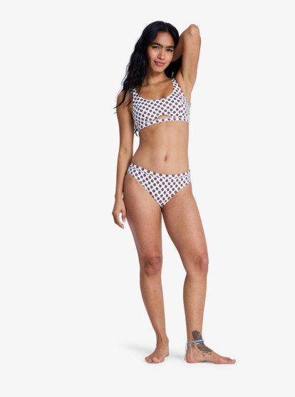 roxy, Roxy Pro  - Haut de maillot de bain Brassière Femme, CLOUD DANCER POLKABISCUS GOOD (wbp1) Roxy Pro - Bralette Bikini Top for Women  ERJX305482