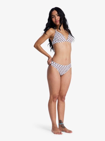 roxy, Roxy Pro - Triangel-Bikinioberteil für Damen, CLOUD DANCER POLKABISCUS GOOD (wbp1) Roxy Pro - Triangle Bikini Top for Women  ERJX305484