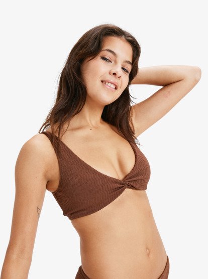 roxy, Lagos  - Haut de maillot de bain Brassière Femme, FONDUE FUDGE (czg0) Lagos - Bralette Bikini Top for Women  ERJX305520