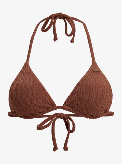 roxy, Lagos Tiki Tri  - Haut de maillot de bain Triangle Femme, FONDUE FUDGE (czg0) Lagos Tiki Tri - Triangle Bikini Top for Women  ERJX305522