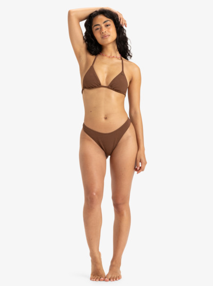 roxy, Lagos Tiki Tri  - Haut de maillot de bain Triangle Femme, FONDUE FUDGE (czg0) Lagos Tiki Tri - Triangle Bikini Top for Women  ERJX305522