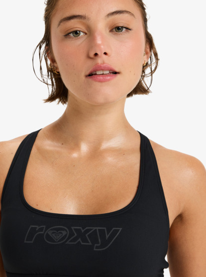 roxy, Roxy Active Bralette Sd - Bikini Top for Women, ANTHRACITE (kvj0) Roxy Active Bralette Sd - Bikini Top for Women  ERJX305568