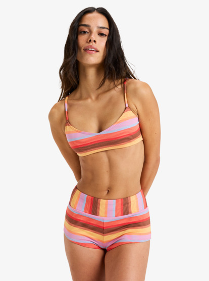 Sunset Stripe Bralette - Triangle Bikini Top for Women  ERJX305573