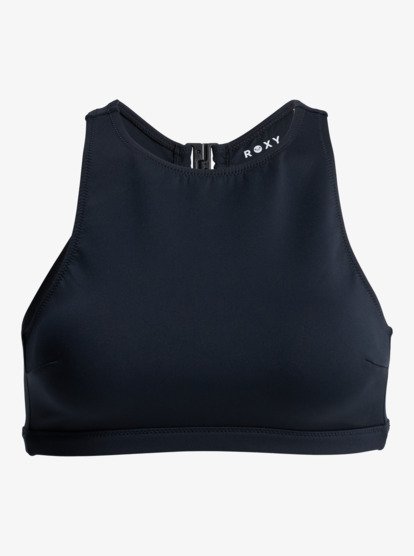 roxy, Roxy Pro Wave Crop Top Sd - Bikini Top for Women, ANTHRACITE (kvj0) Roxy Pro Wave Crop Top Sd - Bikini Top for Women  ERJX305582