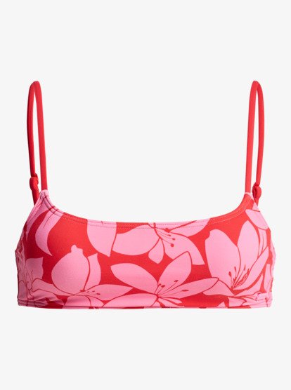 roxy, Khloe Basic Bralette - Bikini Top for Women, TOMATO KLAEIDO (rph6) Khloe Basic Bralette - Bikini Top for Women  ERJX305589