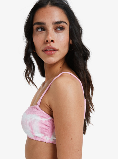 roxy, Sunrise - Haut de bikini bandeau pour Femme, BONBON (met0) Sunrise - Bandeau Bikini Top for Women  ERJX305611