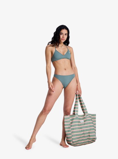 Solid Essentials - Triangle Bikini Top for Women  ERJX305650