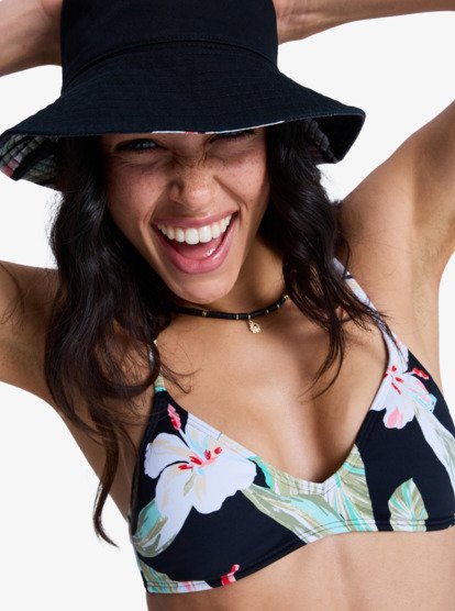 Printed Essentials - Triangle Bikini Top for Women  ERJX305660