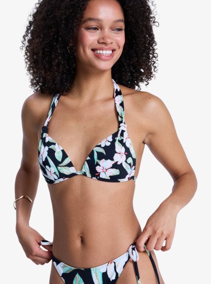 Printed Essentials - Triangle Bikini Top for Women  ERJX305701