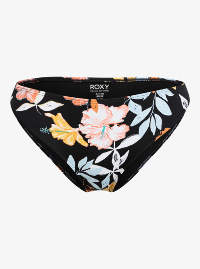 roxy, Beach Classics - Bas de bikini pour Femme, ANTHRACITE S ISLAND VIBES (xkyb) Beach Classics - Bikini Bottoms for Women  ERJX404309