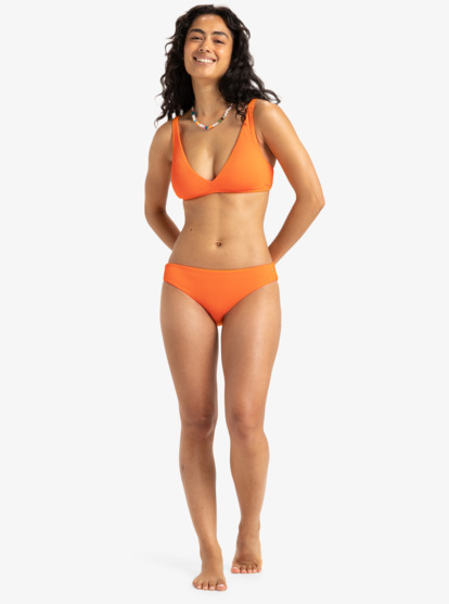 roxy, Rib Roxy Love The Comber - Bas de bikini pour Femme, ORANGE TIGER (nlm0) Rib Roxy Love The Comber - Bikini Bottoms for Women  ERJX404414