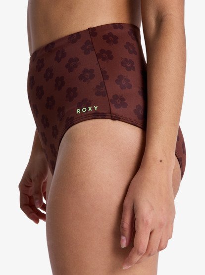 roxy, Roxy Pro  - Bas de maillot de bain emboîtant Femme, CHOCOLATE PLUM POLKABISCUS (xckc) Roxy Pro - Medium Coverage Bikini Bottoms for Women  ERJX405039