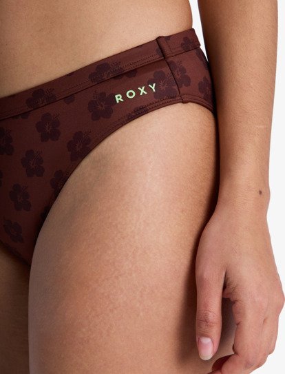 roxy, Roxy Pro - Mittleren Po-Abdeckung Bikinihosen für Damen, CHOCOLATE PLUM POLKABISCUS (xckc) Roxy Pro - Medium Coverage Bikini Bottoms for Women  ERJX405040