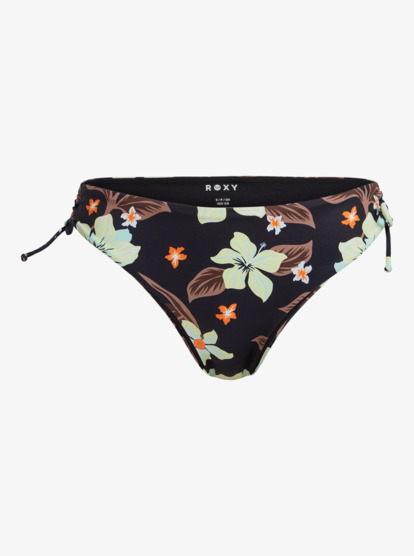 roxy, Pt Beach Classics - Medium Coverage Bikini Bottoms for Women, ANTHRACITE HIBISCUS HEAT SWIM (kvj6) Pt Beach Classics - Medium Coverage Bikini Bottoms for Women  ERJX405063