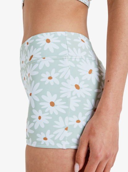 roxy, Dream Floral High Waist - Cueca de biquíni estilo calções curtos para Mulher, LAUREL GREEN DREAM BIG FLORAL (geq6) Dream Floral High Waist - Shorty Bikini Bottoms for Women  ERJX405161