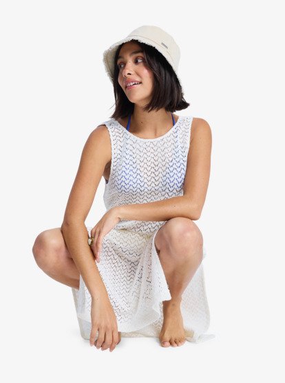 roxy, Playa Mood - Robe de plage pour Femme, EGRET (wbs0) Playa Mood - Beach Dress for Women  ERJX603455