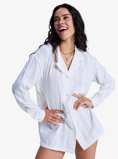 Sunset Back - Beach Cover-Up Shirt for Women  ERJX603512