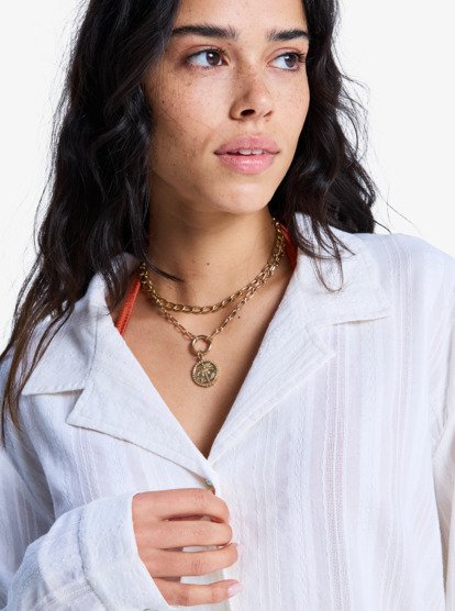 Sunset Back - Beach Cover-Up Shirt for Women  ERJX603512