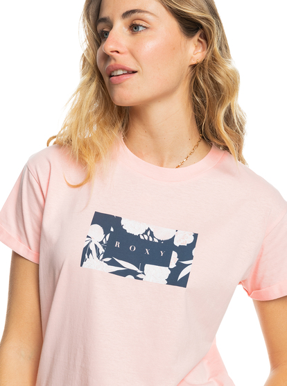 Sparkle Evening Flowers Square - Short Sleeves T-Shirt for Women  ERJZT05447