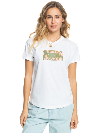 Sparkle Evening Flowers Square - Short Sleeves T-Shirt for Women  ERJZT05447