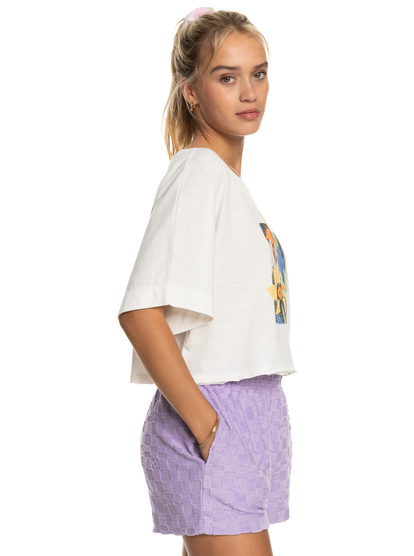 Tiki And Surf - Crop Oversized T-Shirt for Women  ERJZT05477