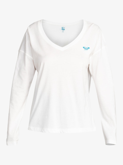 Roxy Life Love - Long Sleeve V-Neck Top for Women  ERJZT05516