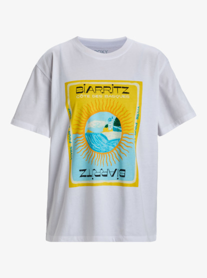 roxy, Atlas - Short Sleeves T-Shirt for Women, BRIGHT WHITE BIARRITZ (wbb1) Atlas - Short Sleeves T-Shirt for Women  ERJZT05899