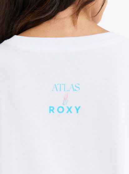 roxy, Atlas - Short Sleeves T-Shirt for Women, BRIGHT WHITE FIJI (wbb2) Atlas - Short Sleeves T-Shirt for Women  ERJZT05899