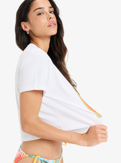 roxy, Atlas - Short Sleeves T-Shirt for Women, BRIGHT WHITE RIO (wbb4) Atlas - Short Sleeves T-Shirt for Women  ERJZT05921