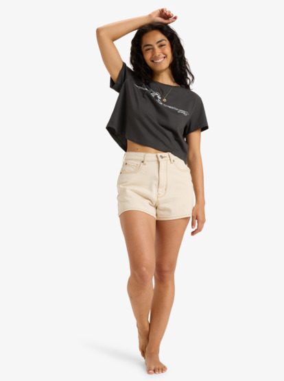 People Speak - Crop Short Sleeve T-Shirt for Women  ERJZT05965