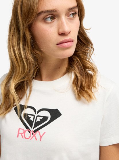 roxy, Ocean Road Art - T-Shirt à manches courtes pour Femme, EGRET (wbs0) Ocean Road Art - Short Sleeve T-Shirt for Women  ERJZT06015