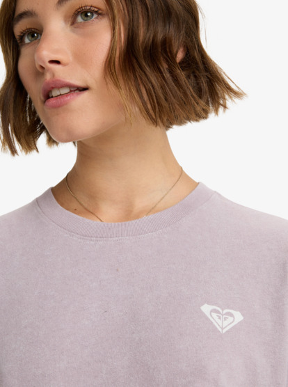 roxy, Hangloose Washed - Camiseta de manga larga para mujer, NIRVANA (pjq0) Hangloose Washed - Long Sleeve T-Shirt for Women  ERJZT06028