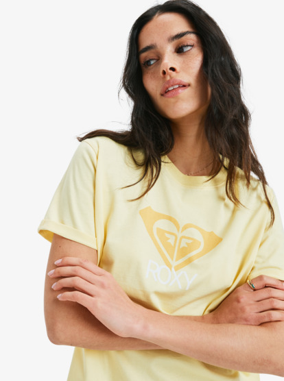roxy, Ocean Road Art - T-Shirt à manches courtes pour Femme, PINEAPPLE SLICE (yza0) Ocean Road Art - Short Sleeve T-Shirt for Women  ERJZT06054