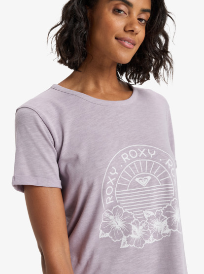 roxy, Oceanwave Regular Slub - Maglietta oversize da Donna, NIRVANA (pjq0) Oceanwave Regular Slub - Oversized T-Shirt for Women  ERJZT06063