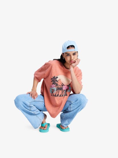 Talloversize Washed - Short Sleeve T-Shirt for Women  ERJZT06081