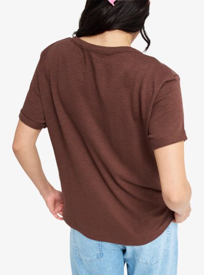 Oceanwave Regular Slub - Short Sleeve T-Shirt for Women  ERJZT06096