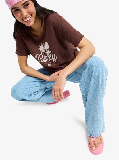 Oceanwave Regular Slub - Short Sleeve T-Shirt for Women  ERJZT06096