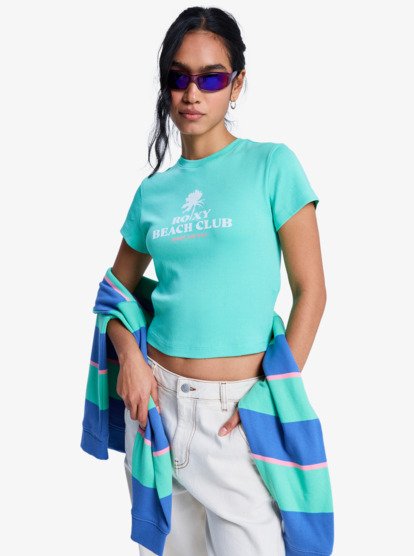 Beach Love - Cropped T-Shirt for Women  ERJZT06100