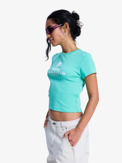 Beach Love - Cropped T-Shirt for Women  ERJZT06100