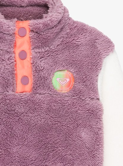 roxy, Mini Wenty - Camada média técnica para raparigas 2-7, DISCREET MAUVE (mgq0) Mini Wenty - Technical Mid Layer for Girls 2-7  ERLFT03210