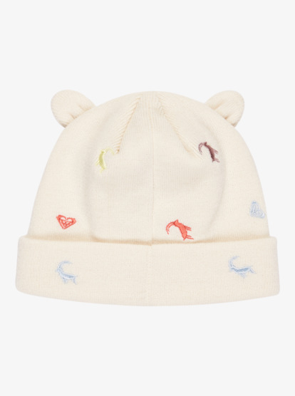 roxy, Mini Snowmoon - Beanie for Girls 2-7, WHISPER WHITE (wcf0) Mini Snowmoon - Beanie for Girls 2-7  ERLHA03182
