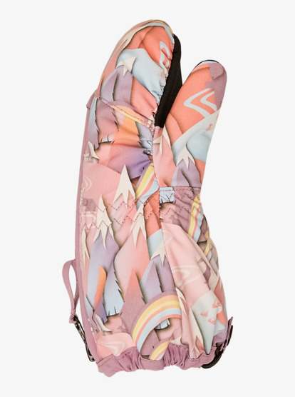 roxy, Snows Up - Technical Snow Mittens for Girls 2-7, CORAL CHIC PAPERCUT (nkn2) Snows Up - Technical Snow Mittens for Girls 2-7  ERLHN03013