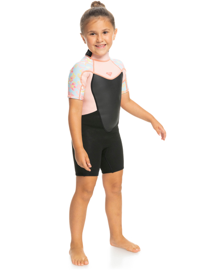 2/2mm Prologue - Short Sleeve Back Zip Springsuit for Girls 2-7  ERLW503005