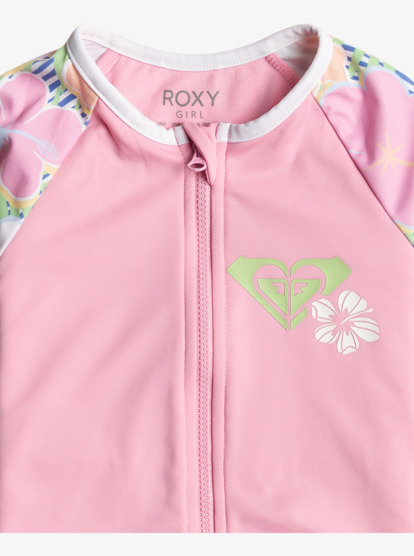 Tiny Flower - Long Sleeve One-Piece Rash Vest for Girls 2-7  ERLWR03299