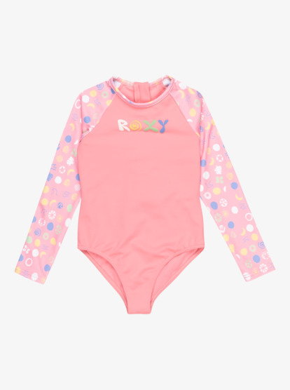 Roxy Dot - Long Sleeves One-Piece Rashguard for Girls 2 - 7  ERLWR03326