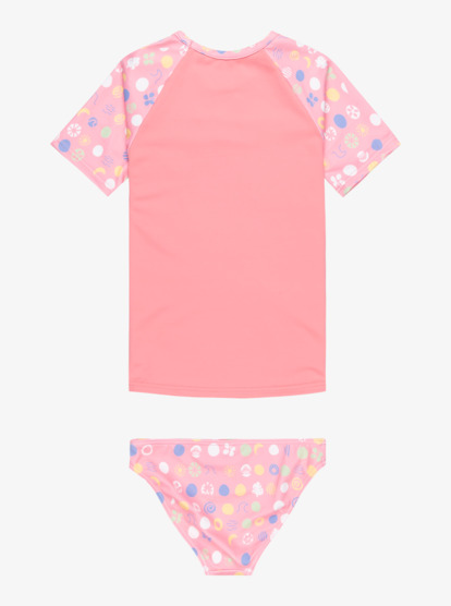 Roxy Dot - Short Sleeves Two-Piece Rashguard Set for Girls 2 - 7  ERLWR03328