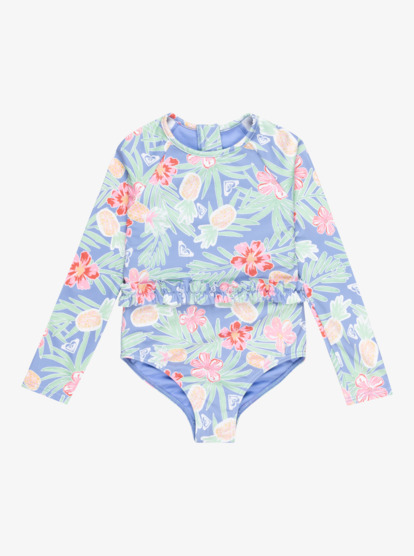 Tropical Story - Long Sleeves One-Piece Rashguard for Girls 2 - 7  ERLWR03329