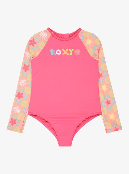 Check - Long Sleeve One-Piece Swimsuit for Girls 2-7  ERLWR03358